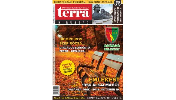 Megjelent a TERRA Hírújság októberi száma (2015)