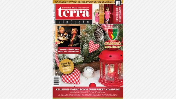 Megjelent a TERRA Hírújság decemberi száma (2015)