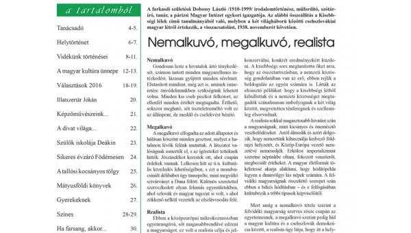 Megjelent a TERRA Hírújság februári száma (2016)