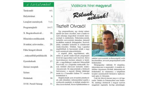 Megjelent a TERRA Hírújság júniusi száma