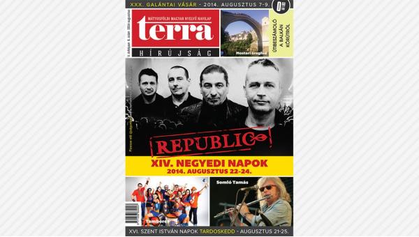 Megjelent a TERRA Hírújság augusztusi száma