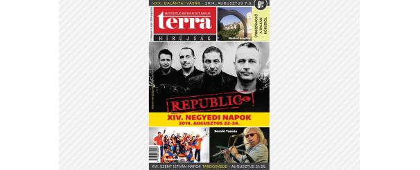 Megjelent a TERRA Hírújság augusztusi száma