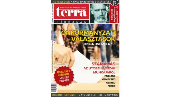 Megjelent a TERRA Hírújság novemberi száma