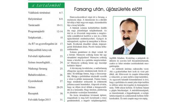 Megjelent a TERRA Hírújság márciusi száma (2015)