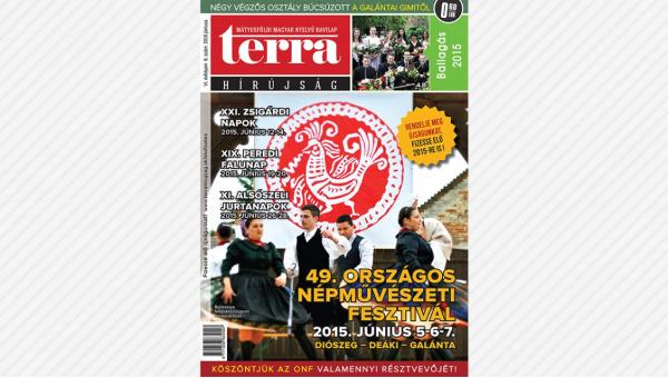 Megjelent a TERRA Hírújság júniusi száma (2015)